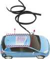 HONDA CITY 2004-2008 | ROOF MOULDING | ROOF RUBBER | ROOF STRIP | CHATH KI RUBBER | 2 PCS SET | LOCALLY IN VIP QUALITY TYPE. 