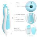 Online Karachi Electric Baby Nail Trimmer with 6 Grinding Heads and LED Light for Babies and Newborns. 