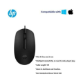 HP M10 Portable Ergonomic Design Computer Mouse Wired Usb Business Office Mouse HP Original HPs M10 BLACK COLOR Optical Laptop Mouse Portable Desktop Notebook Computer Office USB Wired Gaming Black New Mouse. 