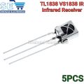 5PCS Universal Infrared Receiver IR Head Infrared Sensor TSOP58238 HX1838 VS1838 VS1838B TL1838 J1838B. 
