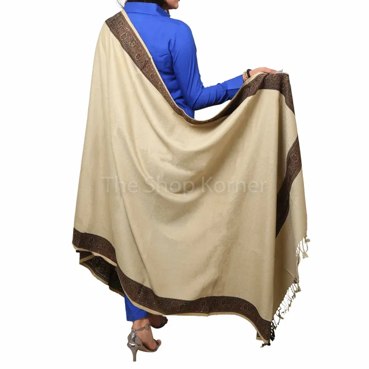 Acro%20Woolen%20beige%20Color%20Kashmiri%204%20Border%20Shawl%20/%20Dupatta%20For%20Her%20/%20Stole%20for%20Women%20-%20Image%204