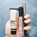MISS ROSE Concealer , Liquid Foundation & Brush - 3 Pcs Set. 