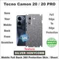 TECNO CAMON 20 / 20 PRO full Back 360 Protection skin wrap / protection sheet with camera and 4 sides protection top quality. 
