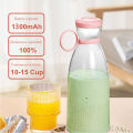 Rechargeable Mixers Fresh Fruit Juicers Blue/Pink Usb Portable Juice Bottle Mini Fast Electric Blender Smoothie Ice Maker. 