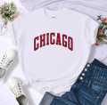 Chicago Printed half Sleeves T Shirt. 