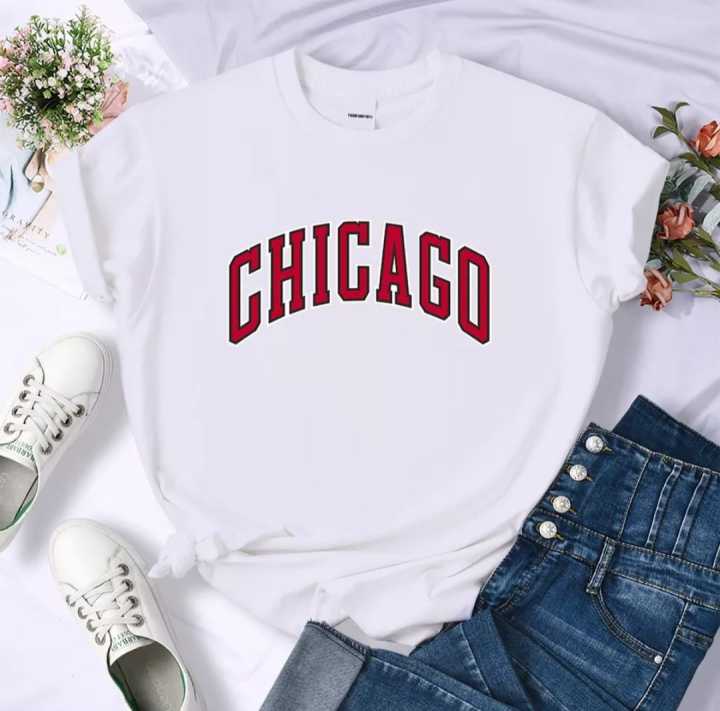Chicago%20Printed%20half%20Sleeves%20T%20Shirt%20-%20Image%202