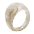 Wholesale Trendy Retro Cocktail Ring Transparent Acrylic Ring Resin Rings for Women Men. 