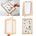 Multi-size Natural Paper Making Mould Frame DIY Papermaking Wooden Mesh Mold Learning Paper Making Screen Wood Handcrafts Tool. 