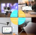 Long Overhead Tripod Mount for Phone Webcam Ring Light, Gooseneck Desk Phone Arm Holder for Over Head Video Recording Filming Live Streaming, Webcam Tripod Stand with Articulating Arm tripod stand. 