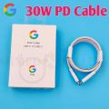 For Google 30W Usb To Type C Cable 100CM Fast Charging Pd Type C Cord Line For Google Pixel 3 4 5 6 7 Pro 4A 5A 6A 3A XL XXL 4XL. 