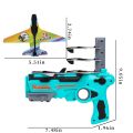 Airplane Launcher Toy Bubble Catapult Airplane Toy One Click Ejection Model Foam Airplane with 4 Pcs Glider Airplane Launcher Gifts For Boys Outdoor Sport Toys. 