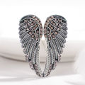 【Beiver Jewelry Store】Fashion Rhinestone Angel Wings Brooches Men And Women Coat Jewelry Accessories Trend Brooch. 