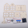 Solar Power Toy Kid-safe Teamwork Ability Wood Educational Projects Solar Kit for Family. 
