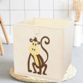 Baby Cartoon Printed Foldable Storage Cubes Organizer Basket Bin Storage Boxes Storage Container with Handles for Travel Moving Toy Storage Box With Lid. 