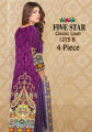 Five Star Monsoon Lawn Unstitched 4PC Suit DN#1275-B. 