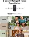 Hollyland LARK A1 Mini Duo 2-Person Wireless Microphone System with USB-C Connector for Mobile Devices (Space Gray, 2.4 GHz). 