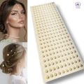 100 pcs Pearl Stickers 4 Sizes - Hair Pearls Stick On Self Adhesive Pearls Stickers Face Pearls Stickers for Hair -  Flat Back Pearls for Crafts Self Adhesive Pearls for Makeup 5 Size Pearls Nail Hair Face Pearls for Jewelry Making, DIY Craft Home Decor. 