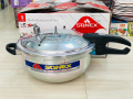 Sonex Karahi Pressure Cooker & Wok - Heavy Weight Aluminum - 5L to 11L Size | Multi-Function Cooker | For Frying, Cooking, Biryani, Karahi, Steaming. 