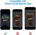 iPhone SE 3/2 (2022/2020 Edition), iPhone 8 and iPhone 7, 4.7-Inch, Shockproof Bumper Cover, Anti-Scratch Clear Back (Clear). 