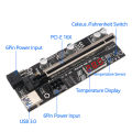 Ecocc PCIE Riser 009S Plus Riser PCI E PCI Express X1 to X16 Dual 6Pin for Graphic Card GPU Miner Mining. 