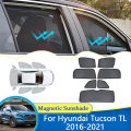 For Hyundai Tucson TL 2016~2021 Magnetic Sunshade Rear Windshield Window Visor Shield Net Mesh Curtain Sun Shade Car Accessories. 