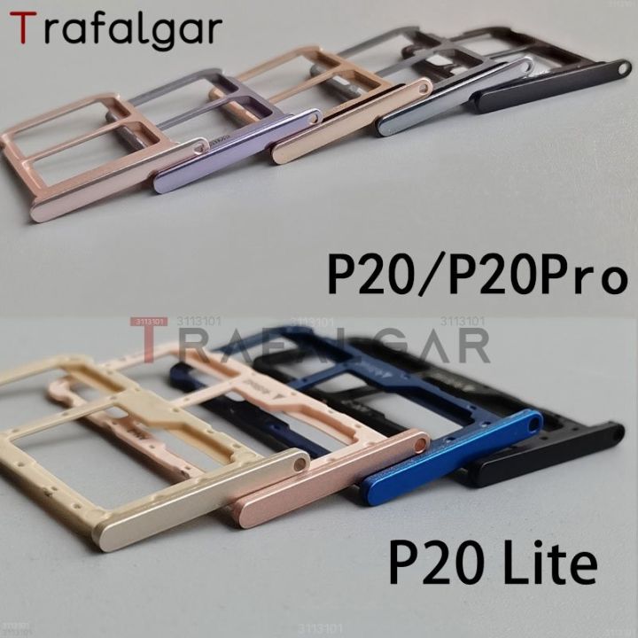 SIM Card Tray Slot For Huawei P20 Pro SIM Tray Holder Micro SD Card Slot Socket Adapter Replacement For Huawei P20 Lite EML-L29