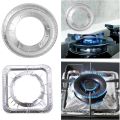 Techmanistan Pack of 10 - Aluminum Foil Round Gas Stove Burner Covers, Disposable Bib Liners Stove Covers for Kitchen Gas Range Top, Aluminum Foil Plate Gas Hob Protector Burner Cover Stovetop Protector. 