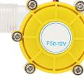 Micro-Hydro Generator F50 DC Water Flow Pump Turbine Hydroelectric Power 5V/12V/80V Low Noise. 
