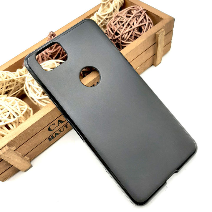 Google Pixel 2 Back Cover Soft Case For Google Pixel 2 - Plain Black