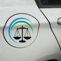 Tarazu Printed Vinyl Decal Sticker For Car | Bumper Decal Sticker 4" x 4" inch Premium Quality. 