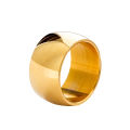 Punk Wide 12mm Glossy Thick Ring Hip Hop Jewelry Titanium Stainless Steel Chunky Rings For Men. 