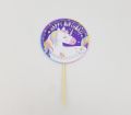 UNICORN THEME CUPCAKE TOPPERS IN PURPLE COLOR - PACK OF 10 CUPCAKE TOPPERS - UNICORN CUPCAKE TOPPERS. 