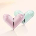 Eco-friendly Compact Fashion Contact Lenses Storage Box Plastic Contact Lenses Case Love Heart Shape for Women. 