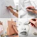 Set of 12pcs different shades Drawing/Sketching pencils. 