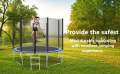 Trampoline 6 Feet Round Trampoline and Enclosure with spring kids bounce ring, jumping castle. 