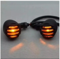 Pack of 4 - Pair of Black Motorcycle Indicator Turn Signal Light For Harley Cafe Racer Style bike universal. 
