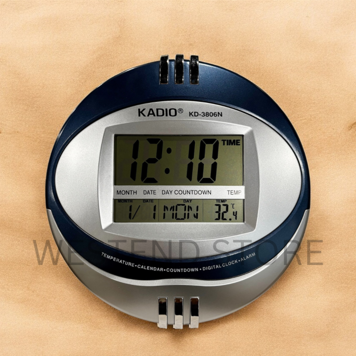 KADIO%203806N%20DIGITAL%20WALL%20AND%20TABLE%20CLOCK%20WITH%20DAY%20DATE%20TEMPERATURE%20%20IMPORTED%20HIGH%20QUALITY%20FOR%20HOME%20AND%20OFFICE%20SIZE%2027%20CM%20-%20Image%205