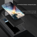 Biruiqu For Realme 8 8 Pro Shockproof Starry Colorful Tempered Glass Back Soft Silicone Edge Case Cover. 