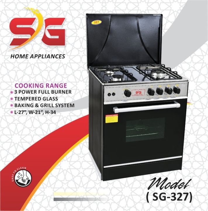 Cooking Range 3 burner with oven