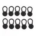 10Pcs Collar/Neck Extenders Wonder Button Shirts Expansion Unisex Black. 