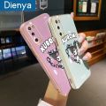 dienya For Samsung Galaxy S20 Case Cartoon Kuromi Side Edge Pattern Luxury Plating Soft Silicone Protection Phone Cases. 