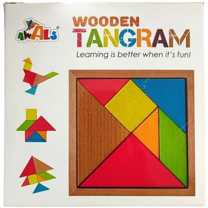 Wooden Tangram Pattern Puzzle For Kids– 7 Pcs | Daraz.pk