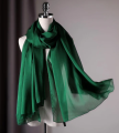Dark Green Chiffon Dupatta For Girls/Ladies- Chiffon UnStitched Dupatta 2.5 Meter Color Premium Chiffon  Quality Durable Fabric Reasonable Stylish Look Dupatta. 