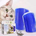 Cat Self Groomer with Catnip, Pet Corner Groomer Wall Corner Massage Comb, Cat Self Grooming Brush Perfect Massager Tool for Cats Dogs Pets - PS312 - PS-GR. 