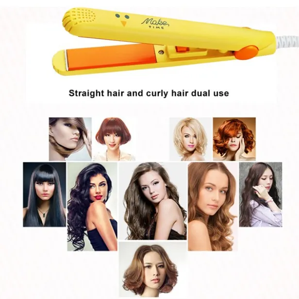 Mini Hair Straightener Portable Mini Ceramic Mini Hair Straightener Portable Mini Flat Iron Bangs Straight Hair Curler Fashion Portable Hair Styling Tools Daraz.pk