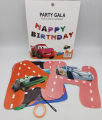 CARS THEME HAPPY BIRTHDAY BANNER PARTY DECORATION BIRTHDAY BANNER. 