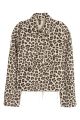 leopard print denim jacket for women. 