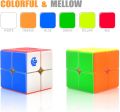 2x2 Speed Cube – Stickerless 2x2x2 Magic Cube Puzzle Toy for Kids & Adults | Jelly Colorful Transparent Magic Cube | Magnetic Pro Speed Cube – QY MS 2x2x2 M Mofangge Speed Cube | Fun Educational Puzzle Toy for Brain Training. 