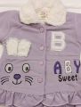 Premium Quality New Collection China Velvet Winter Fleece Stuff for Baby Girl clothes, Sweatshirt With Cute Fancy Pajama , New style and super soft baby outfit for 0-9 months age....... 