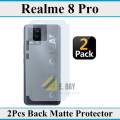 Realme 8 Pro Back Matte Protector Soft Skin Film Sheet 2 Pcs. 